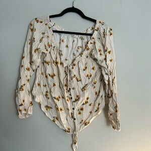 XL summer shirt with flowers